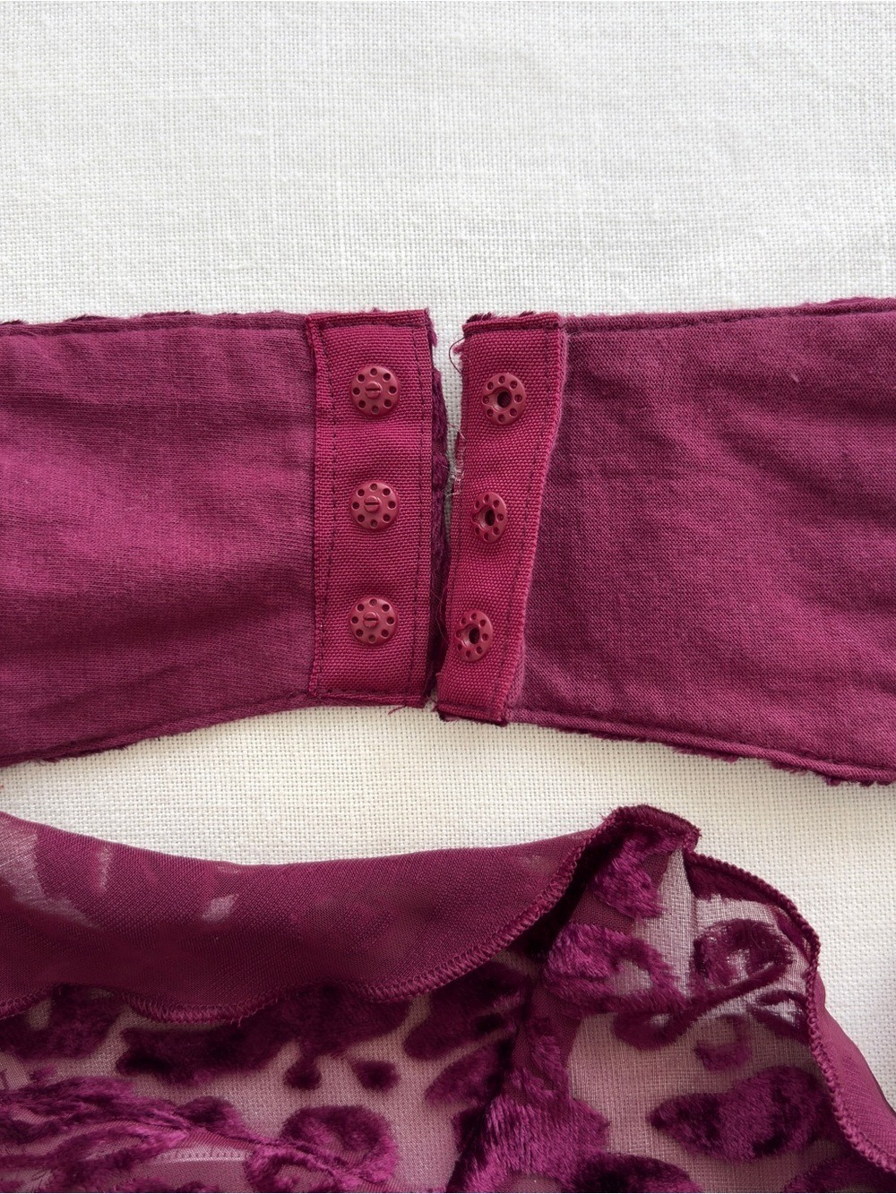 Vtg Victoria Secret Gold Label Burnout Velvet Caged Plunge Bodysuit Whimsigoth P - Picture 10 of 13